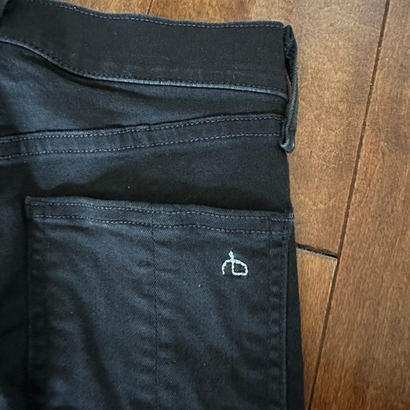Rag & Bone Black High Rise Ankle Skinny Jeans Sz 23 - Picture 5 of 9
